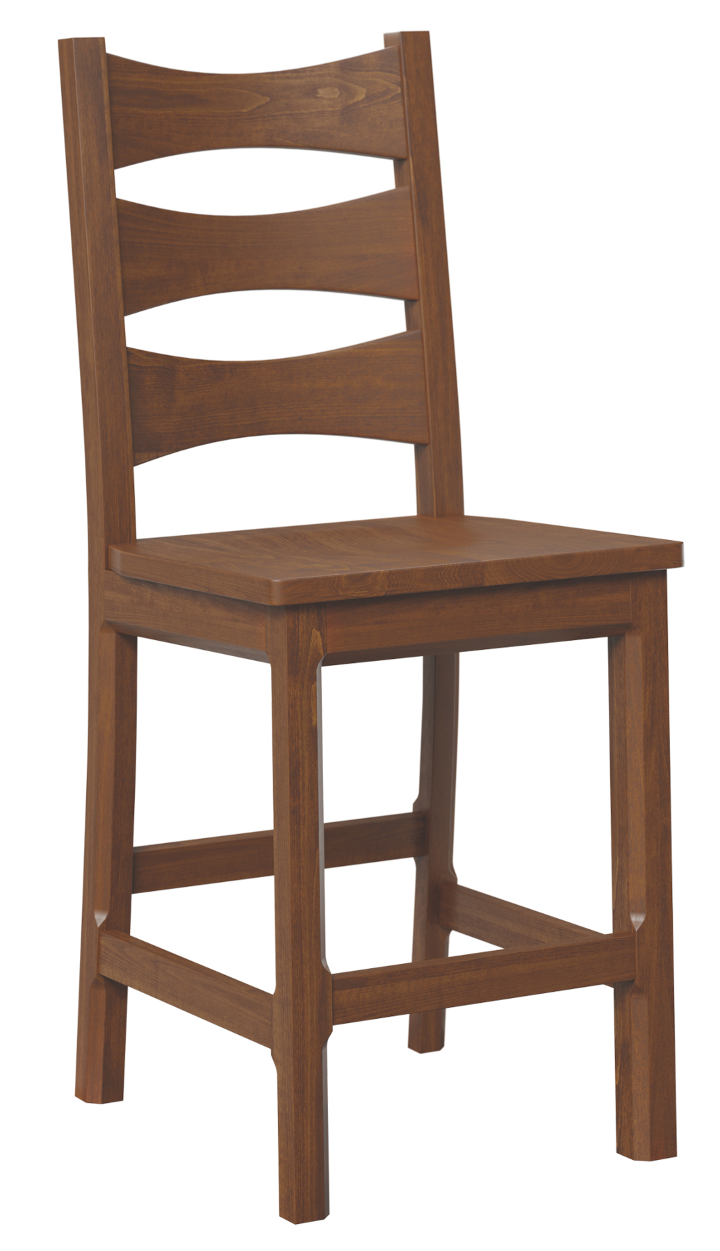 Columbo Side Bar Chair in Brown Maple with Michael's Cherry Finish
