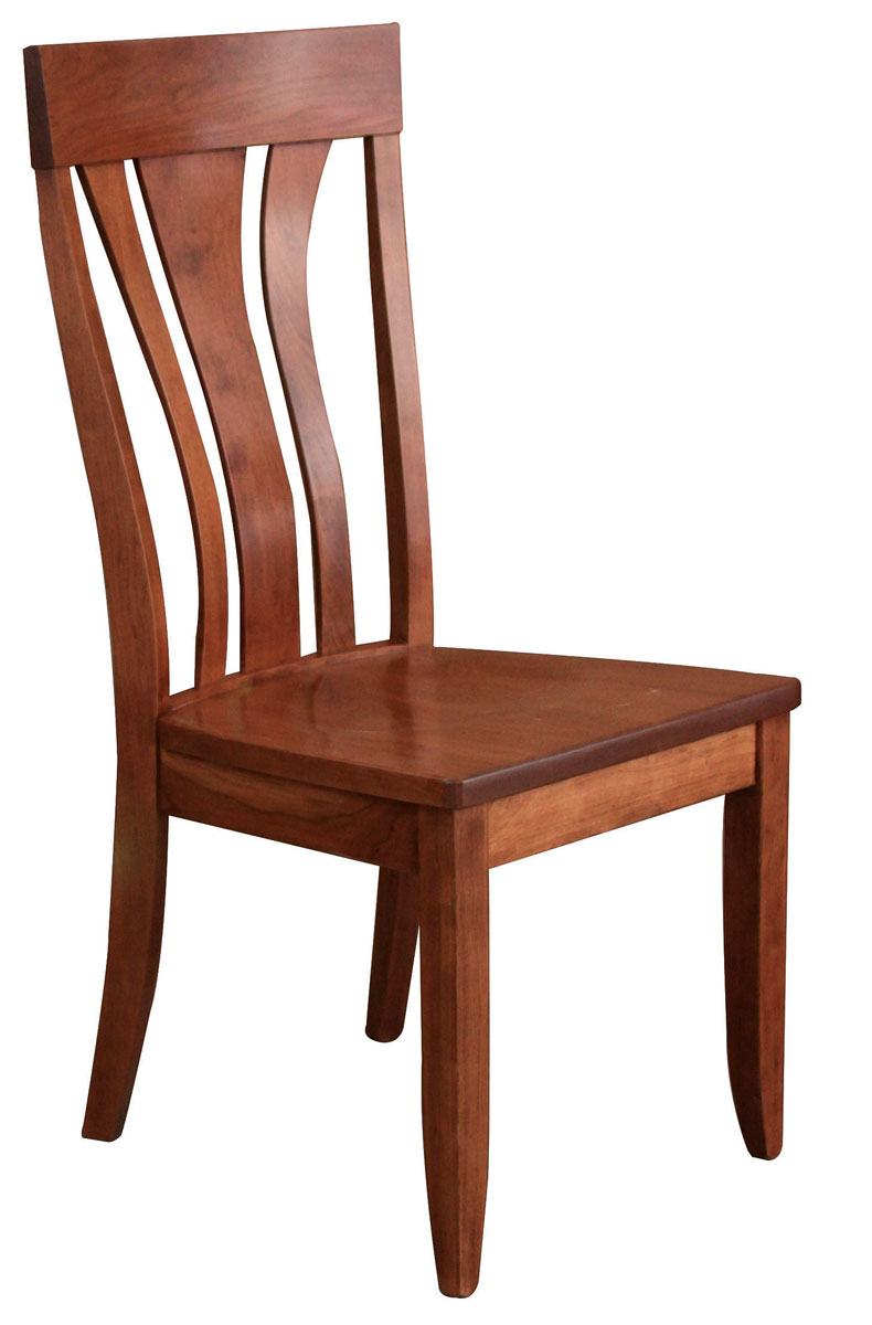 Hudson Side Chair with wood seat