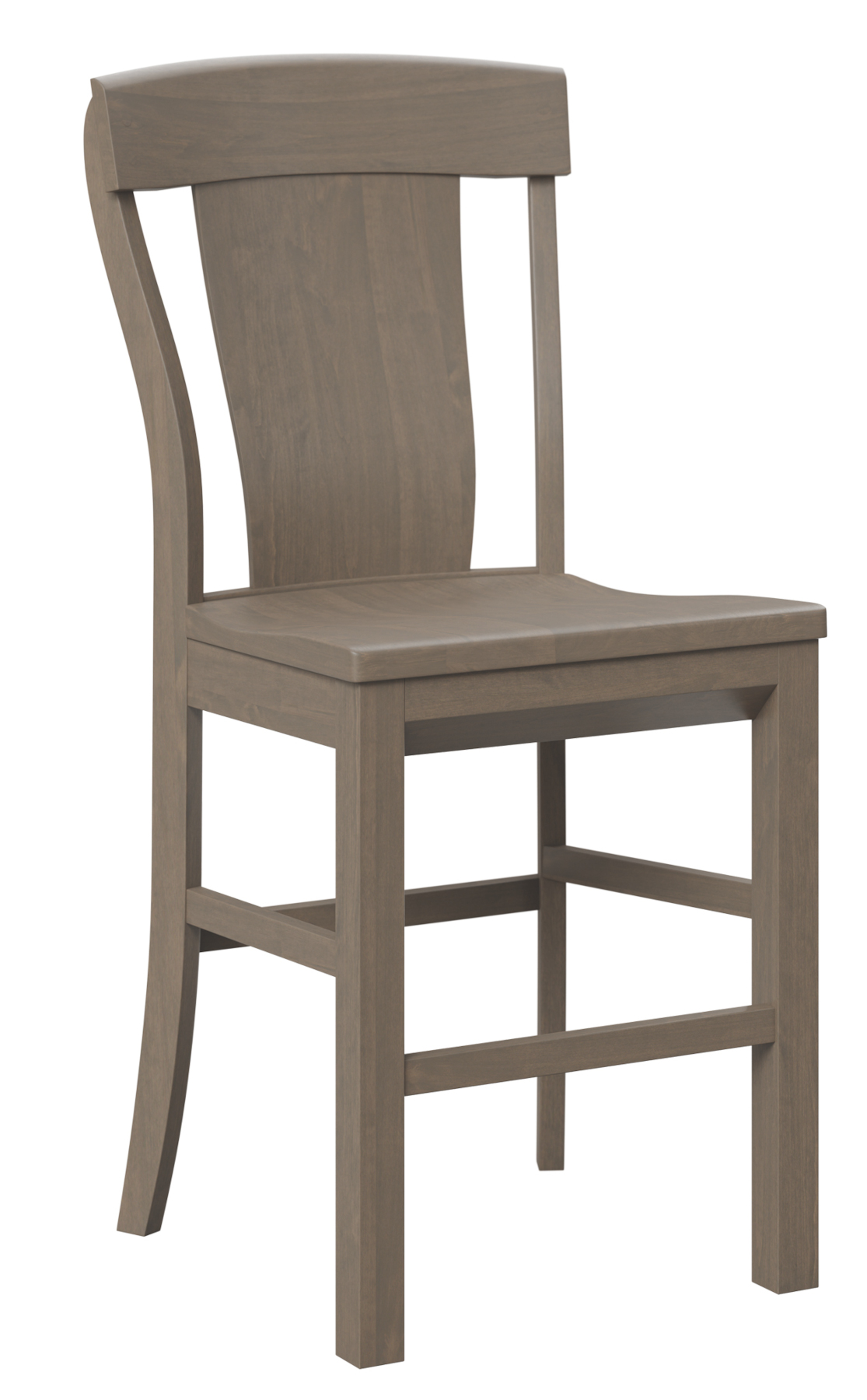 Kowan Bar Chair in Brown Maple with Driftwood Finish.
