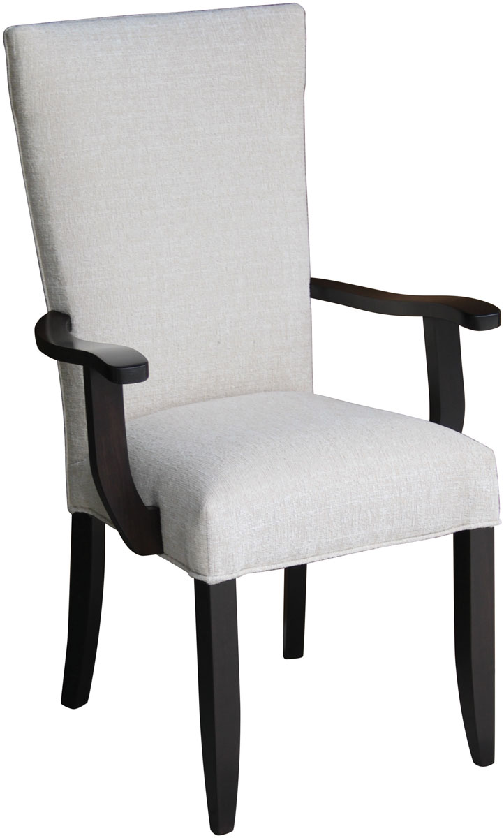 Liberty Upholstered Arm Chair in 4-131 Igloo Fabric