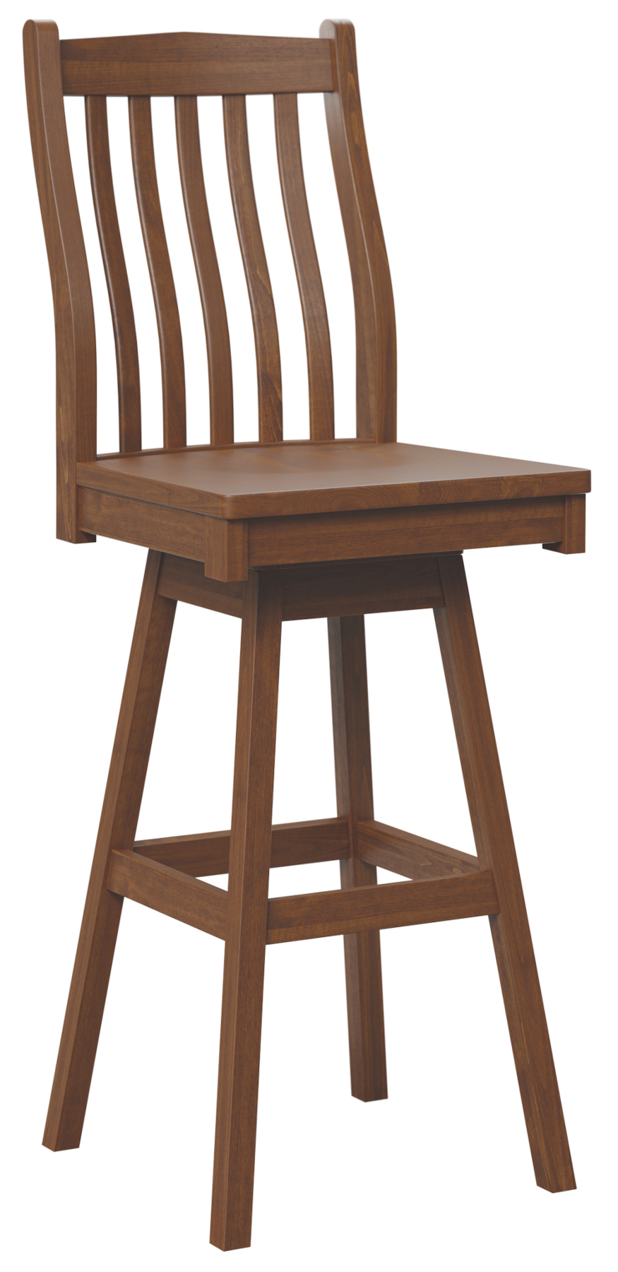 Lincoln Swivel Barstool in Brown Maple with FC Michaels Cherry Finish
