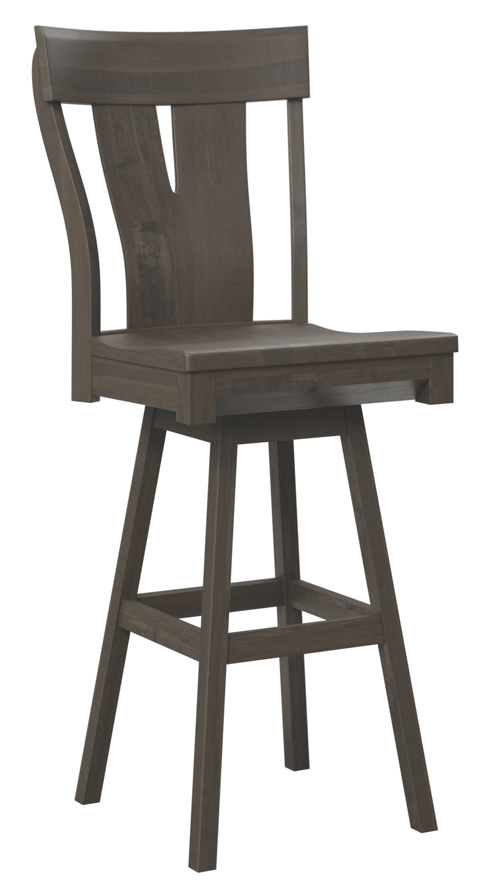 McKay Swivel Barstool in Brown Maple with FC Shadow Finish