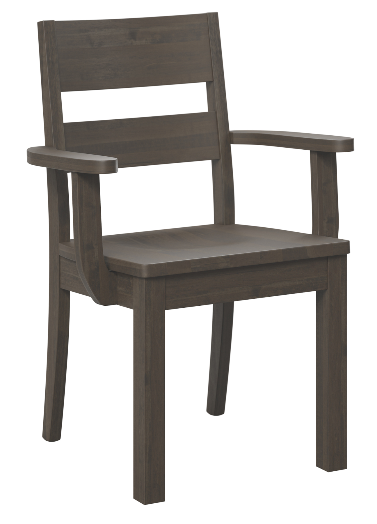 Moore Avon Arm Chair in Brown Maple with FC Shadow Finish.