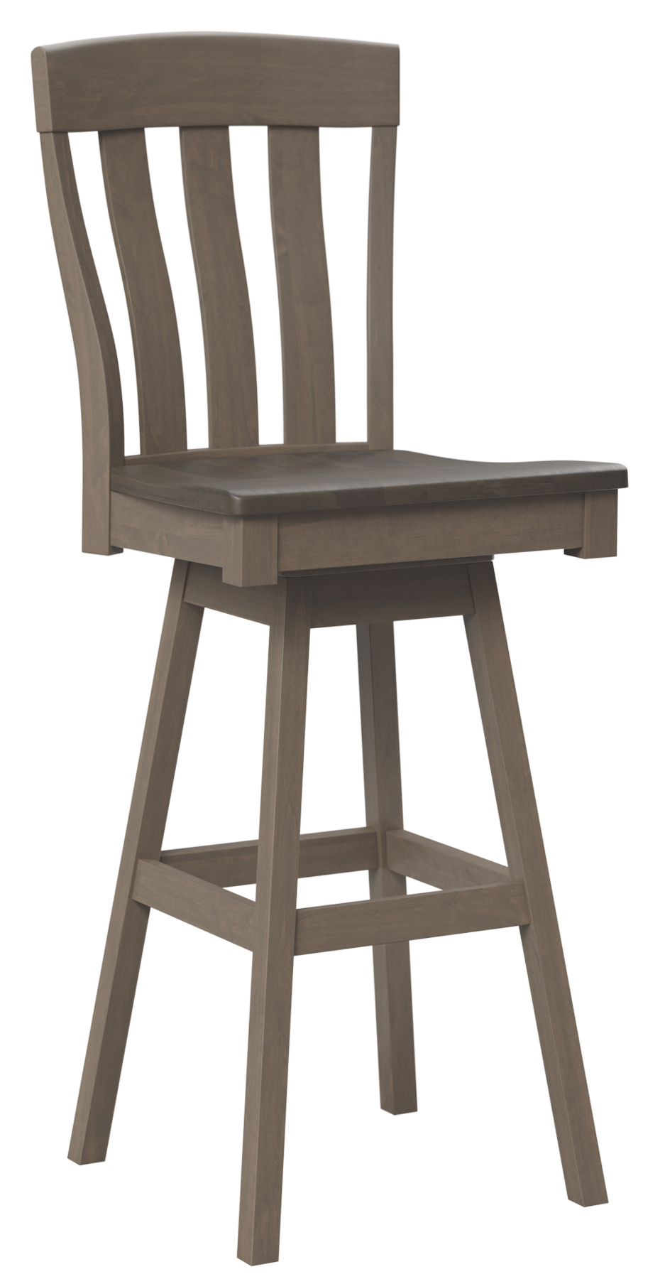 Oregon Swivel Barstool in Brown Maple with FC-Driftwood Finish