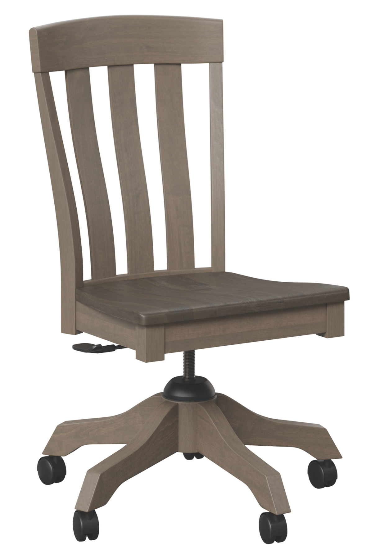 Oregon Side Office Chair in Brown Maple with FC-Driftwood Finish