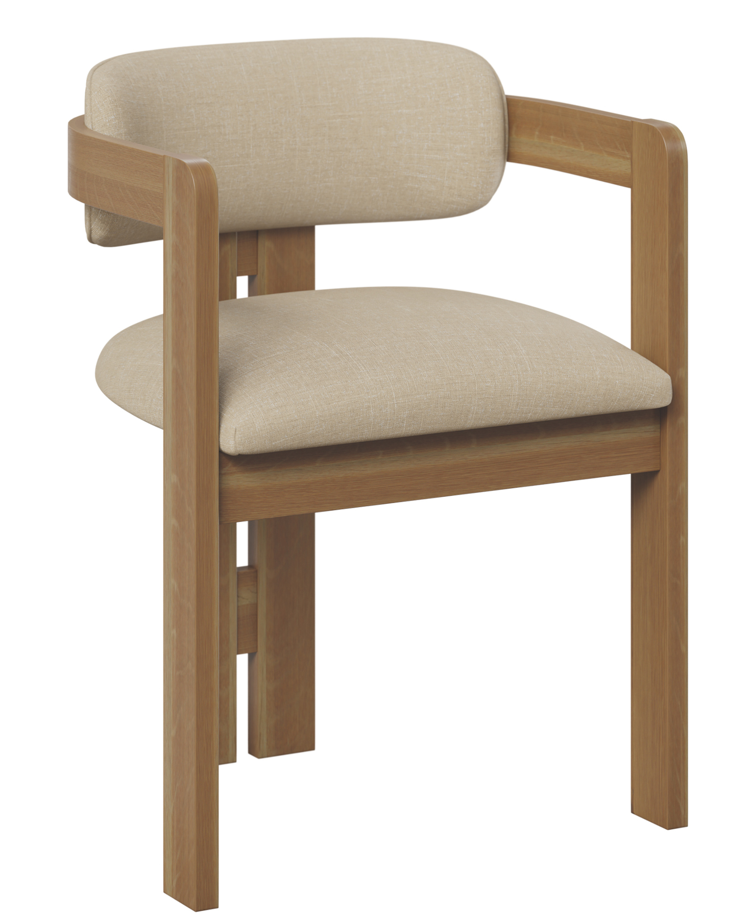 Tulsa Dining Chair in Quartersawn White Oak with Natural Finish