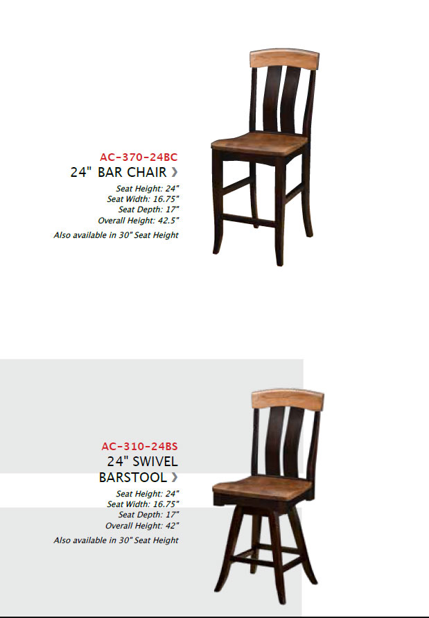 Small Portland Bar Chair and Swivel BarStool
