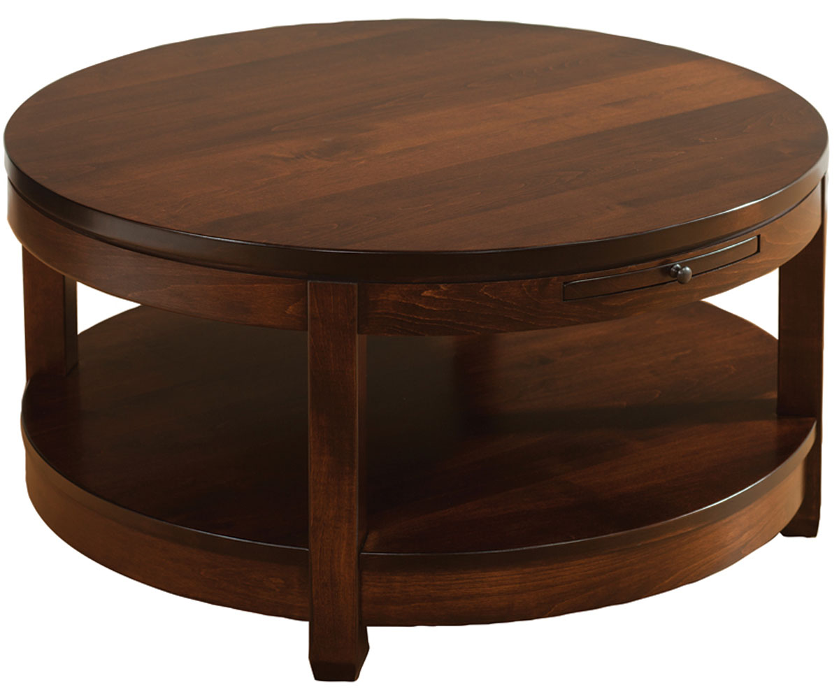 Antigo 36" Round Cocktail Table with Pull Out