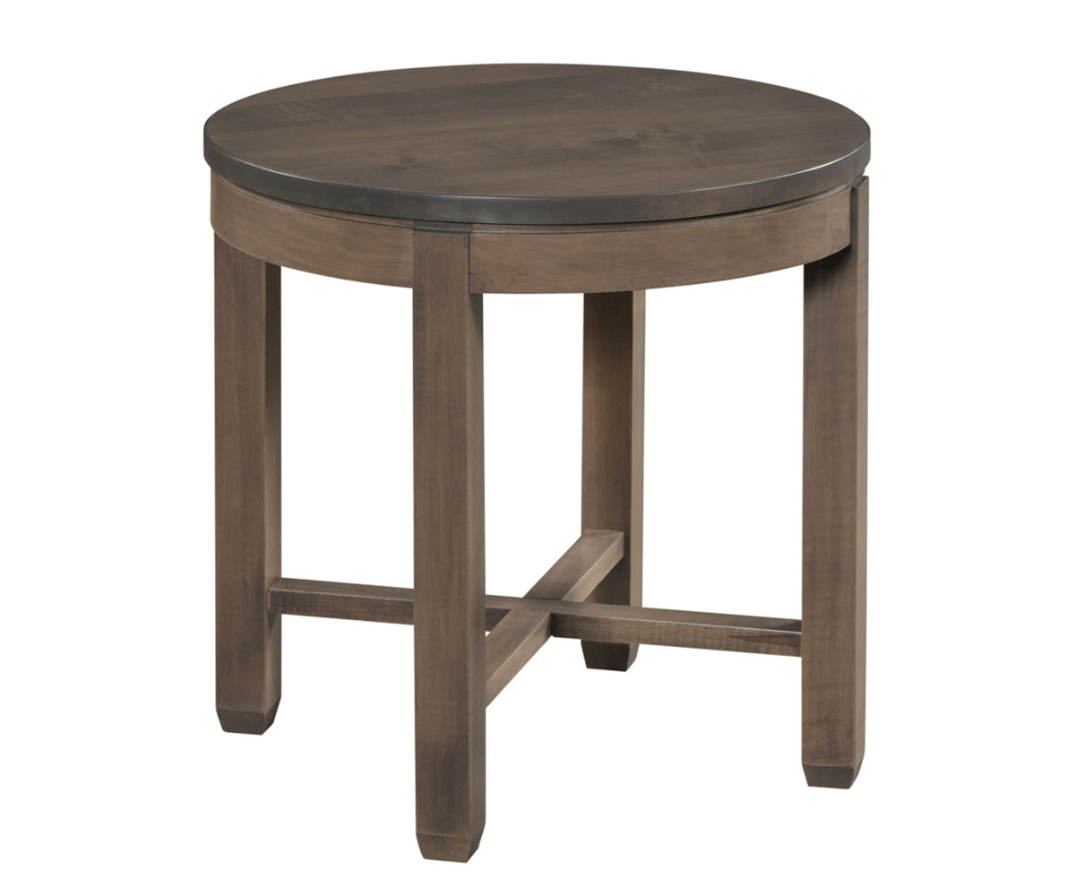 Antigo X 24" Round End Table (without Shelf)