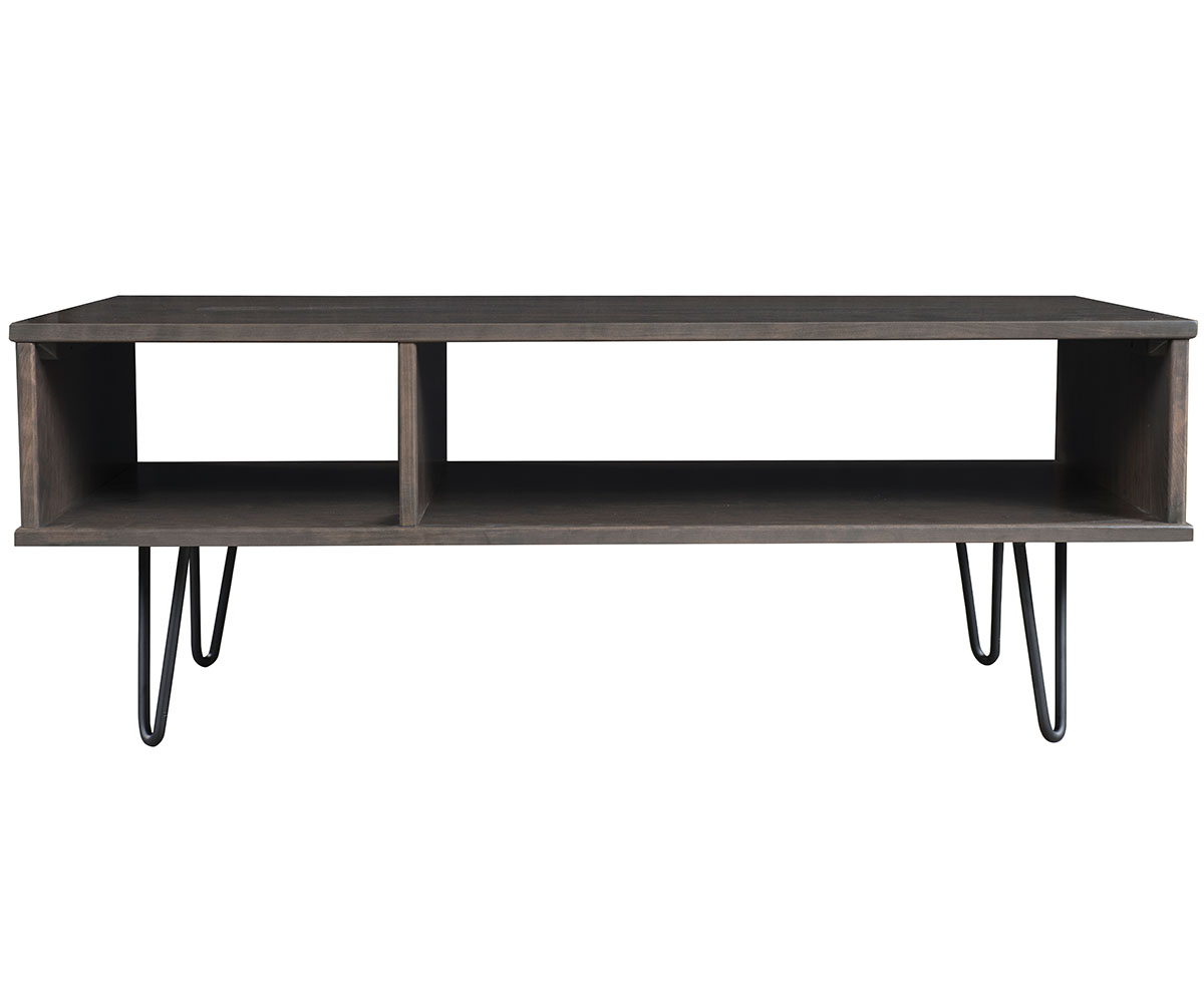 Brady Mid Century Cocktail Table with Metal Feet