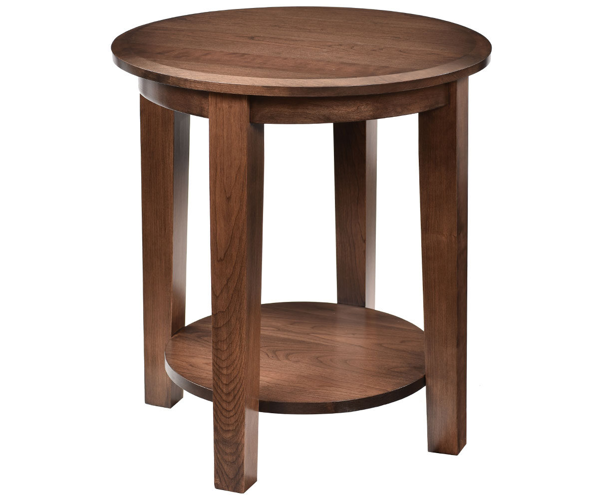 Deluxe Shaker 22" Round End Table
