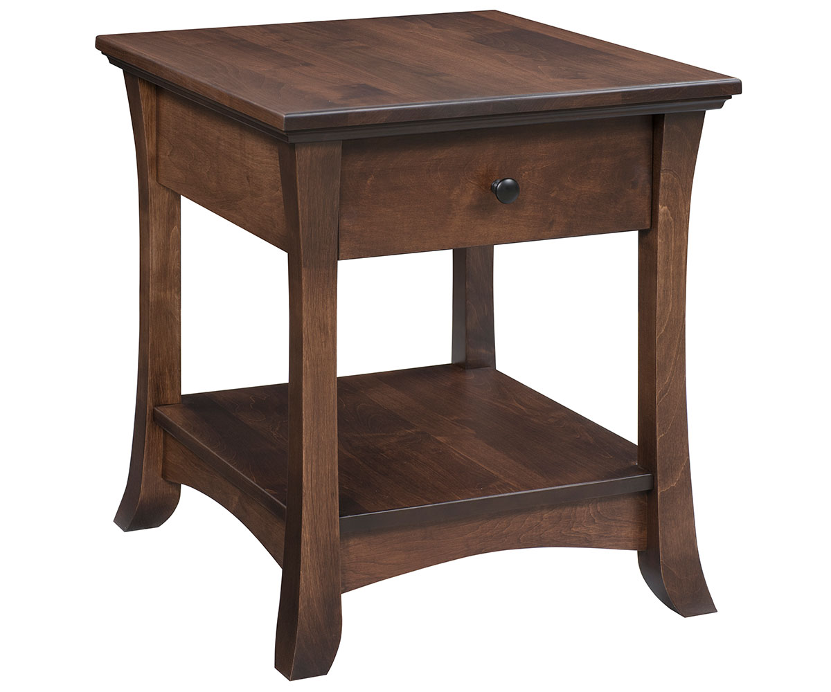 Verona 22" End Table with Optional 53005-FB Knobs
