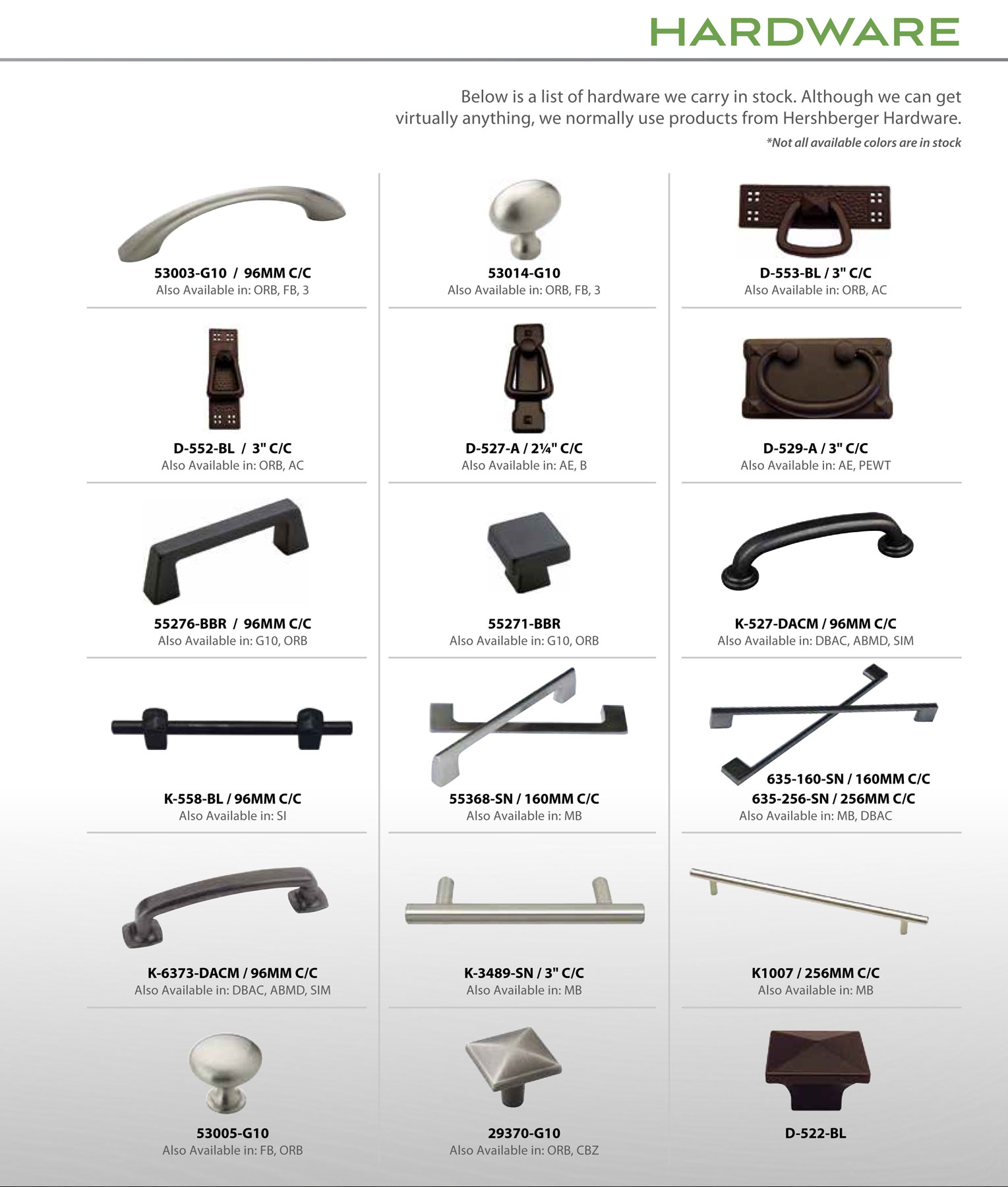 Optional Hardware