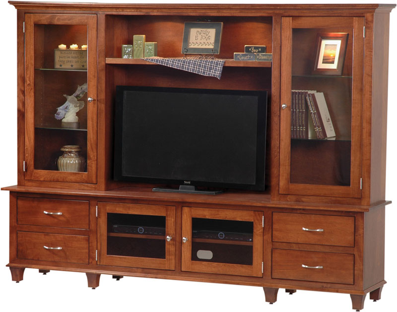 Bourten Hutch Wall Unit Entertainment Center