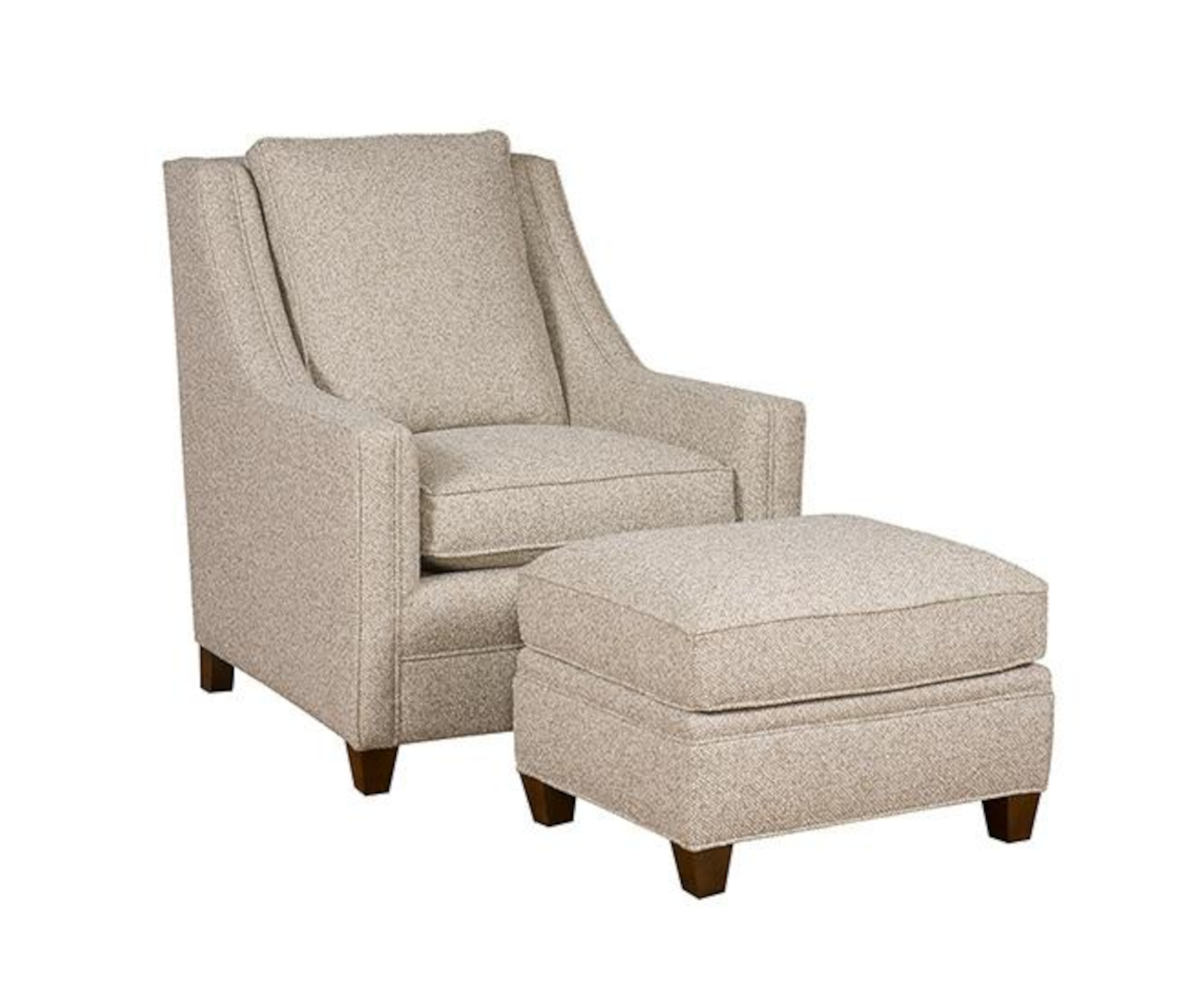 Brandon Chair and Ottoman in Fabric (sold separately)
