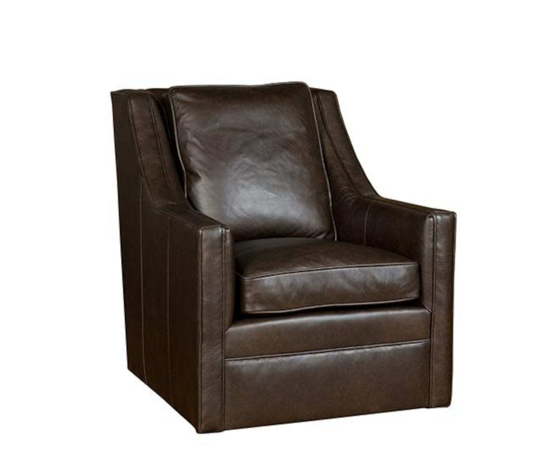 Brenna Swivel Chair in Leather
