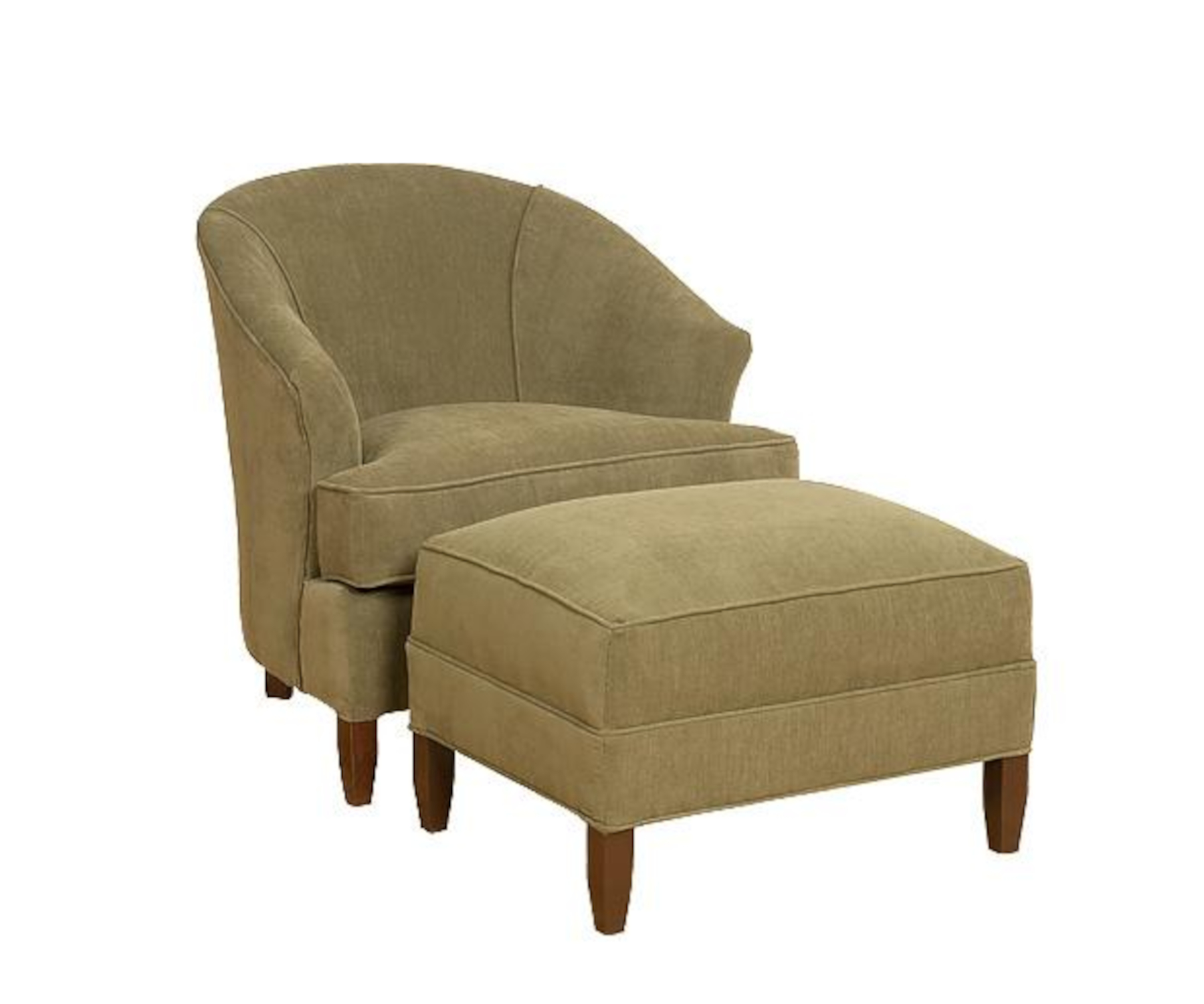 Cassandra Chair & Ottoman in Fabric (sold separately)
