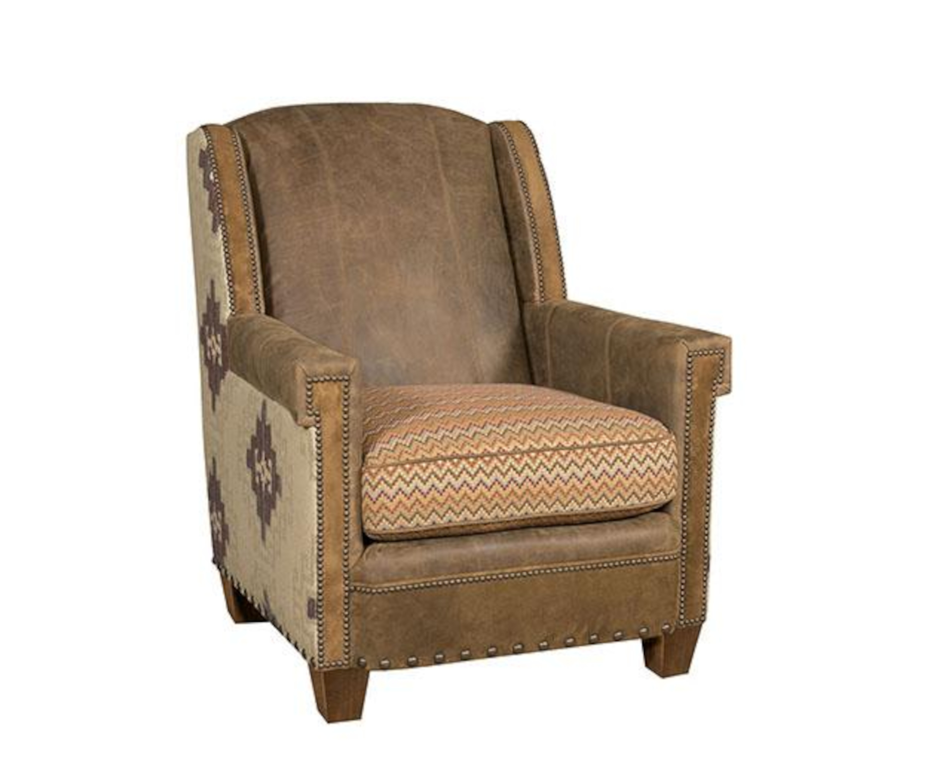 Mustang Chair in Leather & Fabric
