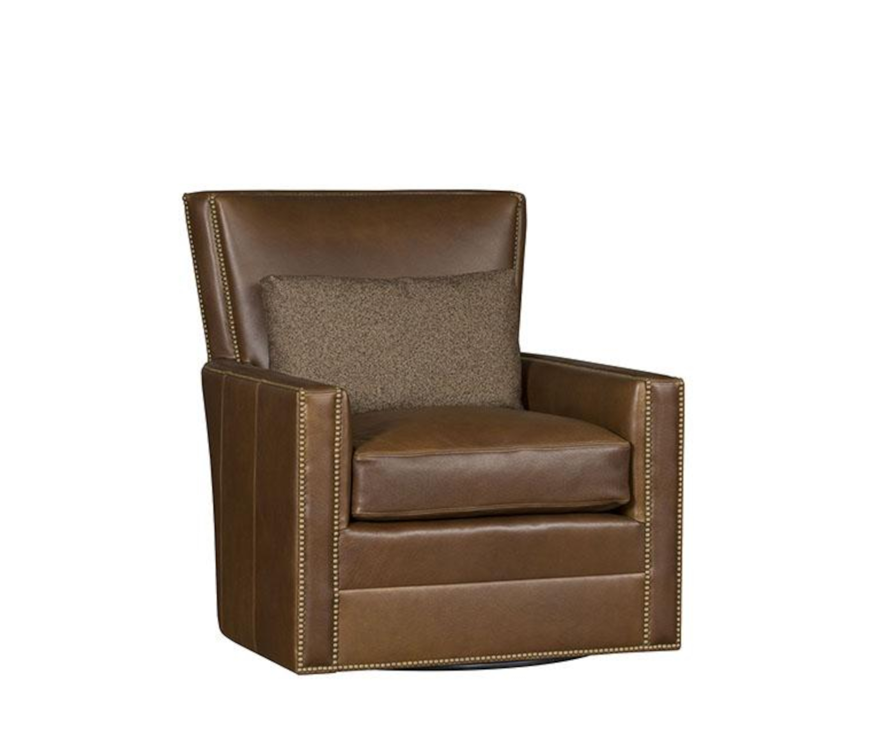 Nicole Swivel Chair in Leather