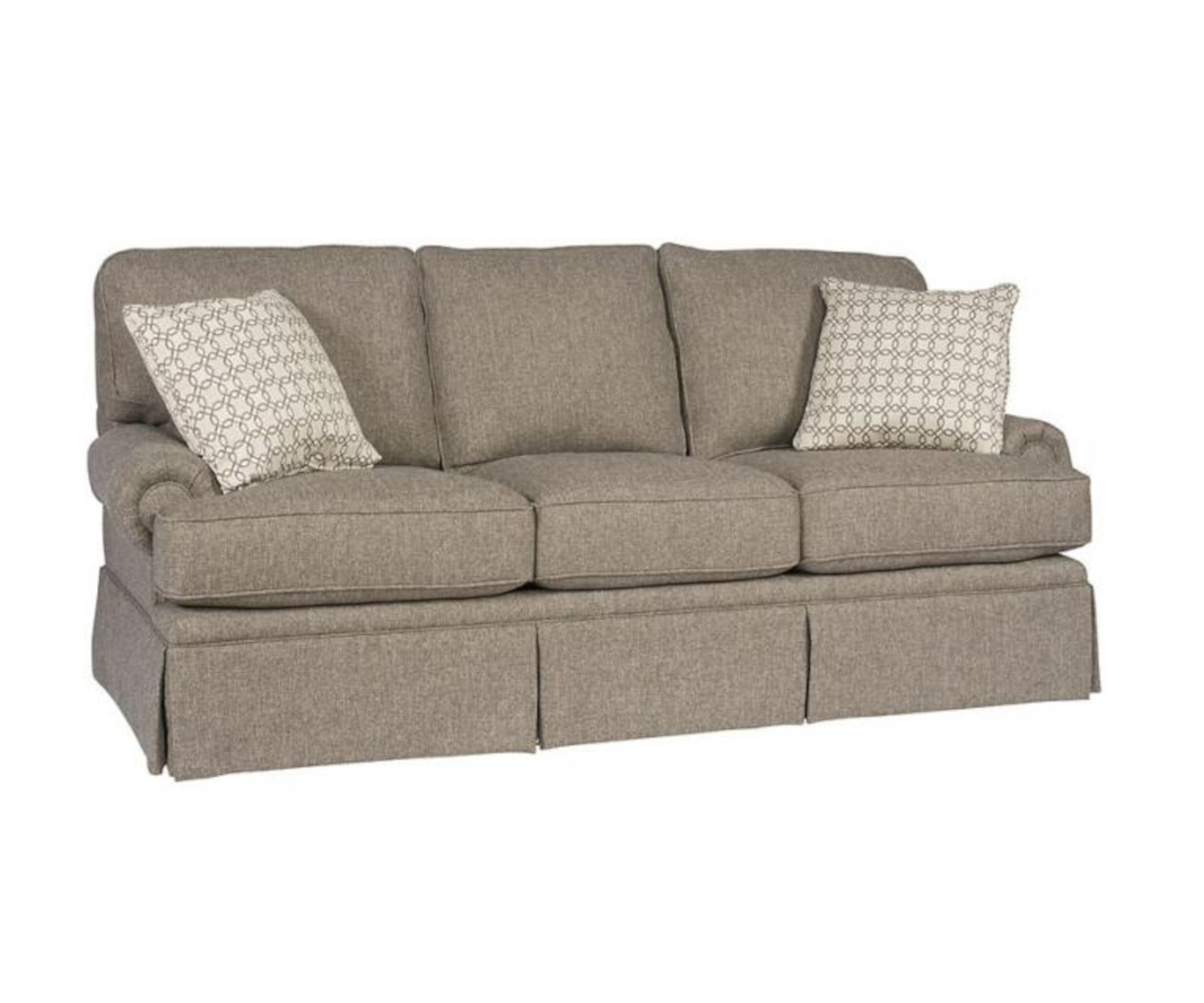Chatham Sofa 5900-PLS-F with Panel Arm, Loose Cushion and Skirting in Fabric