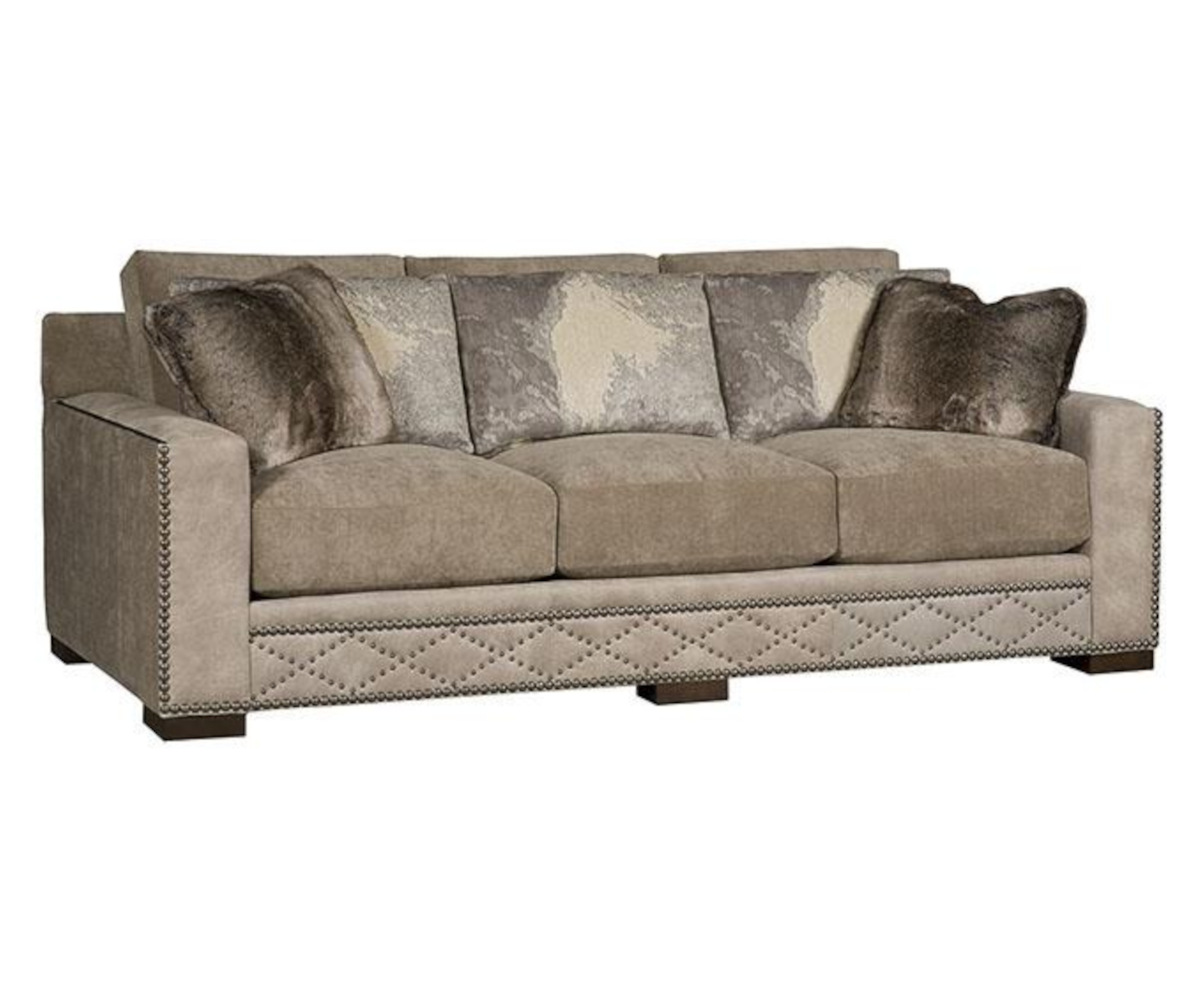 California Sofa in Leather and Fabric