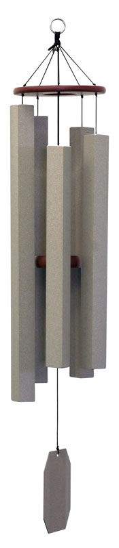 Textured Taupe Wind Chimes