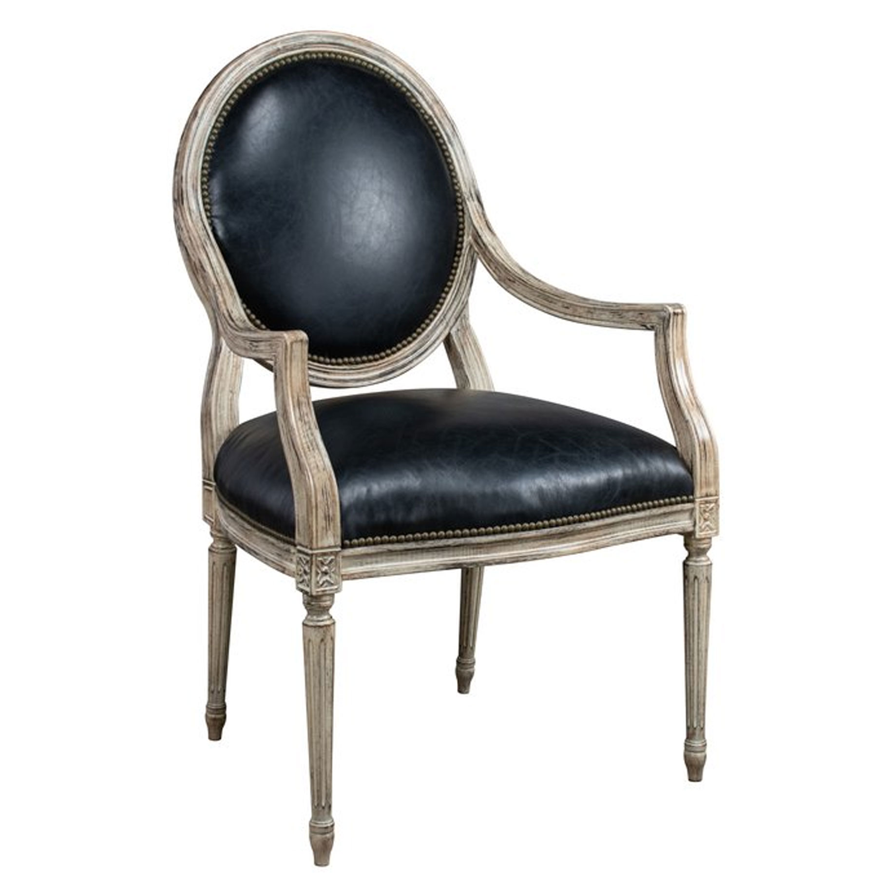 Leathercraft 731 Toulouse Carved Chair