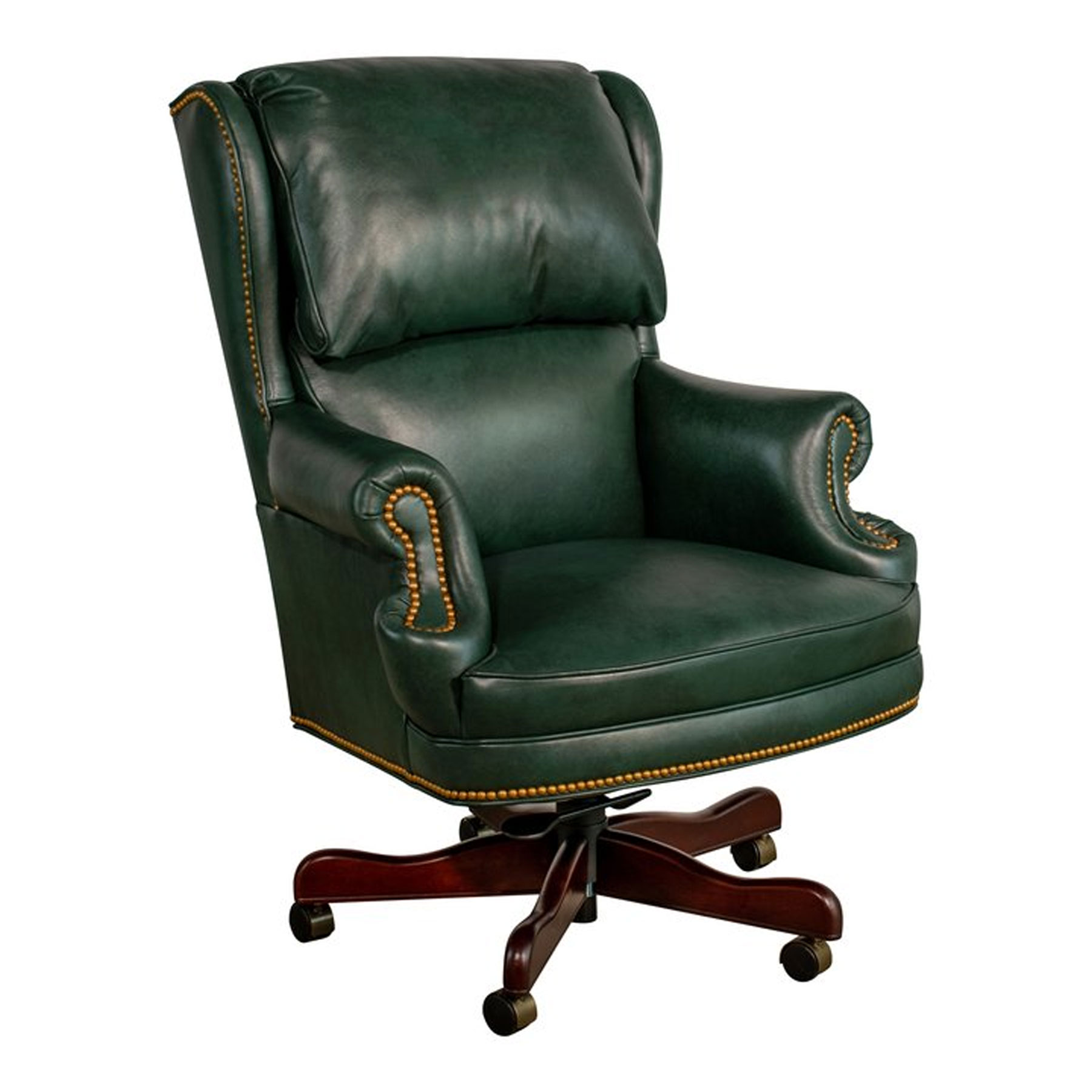 Leathercraft GT-115-S Queen's Counsel Gas Knee Tilt Swivel Chair 