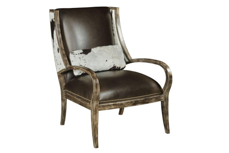 Atwood Wood Frame Chair by Leathercraft