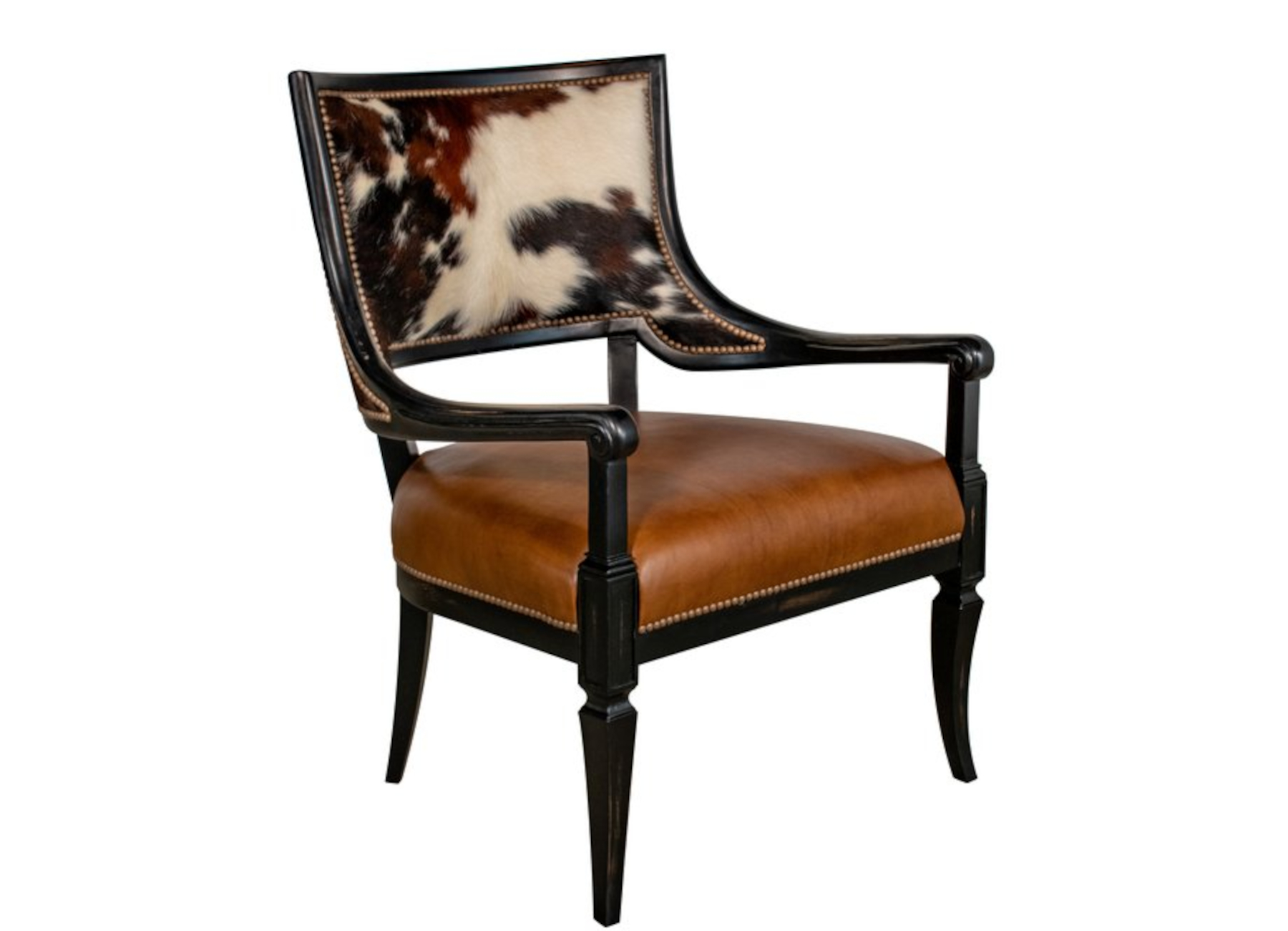 Bellini 747 Wood Carved Chair by Leathercraft
