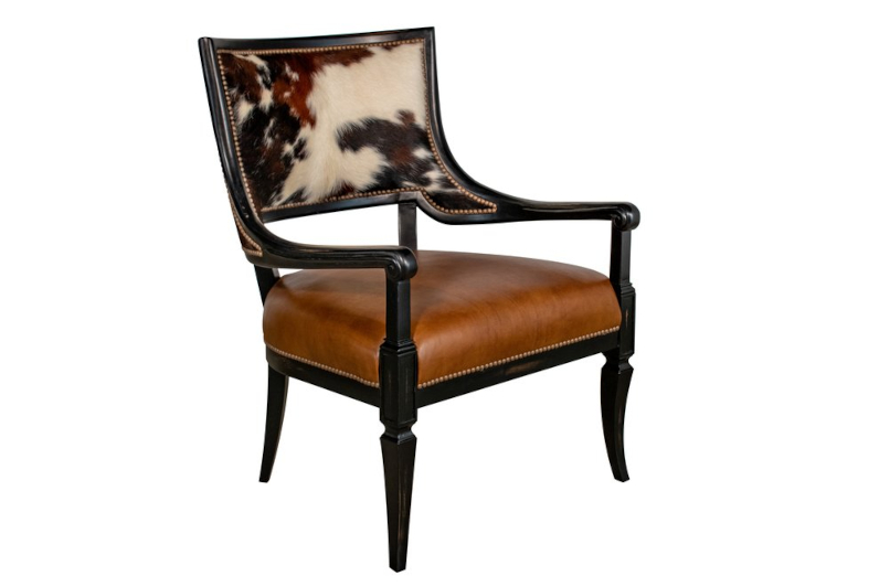Bellini Wood Carved Chair by Leathercraft
