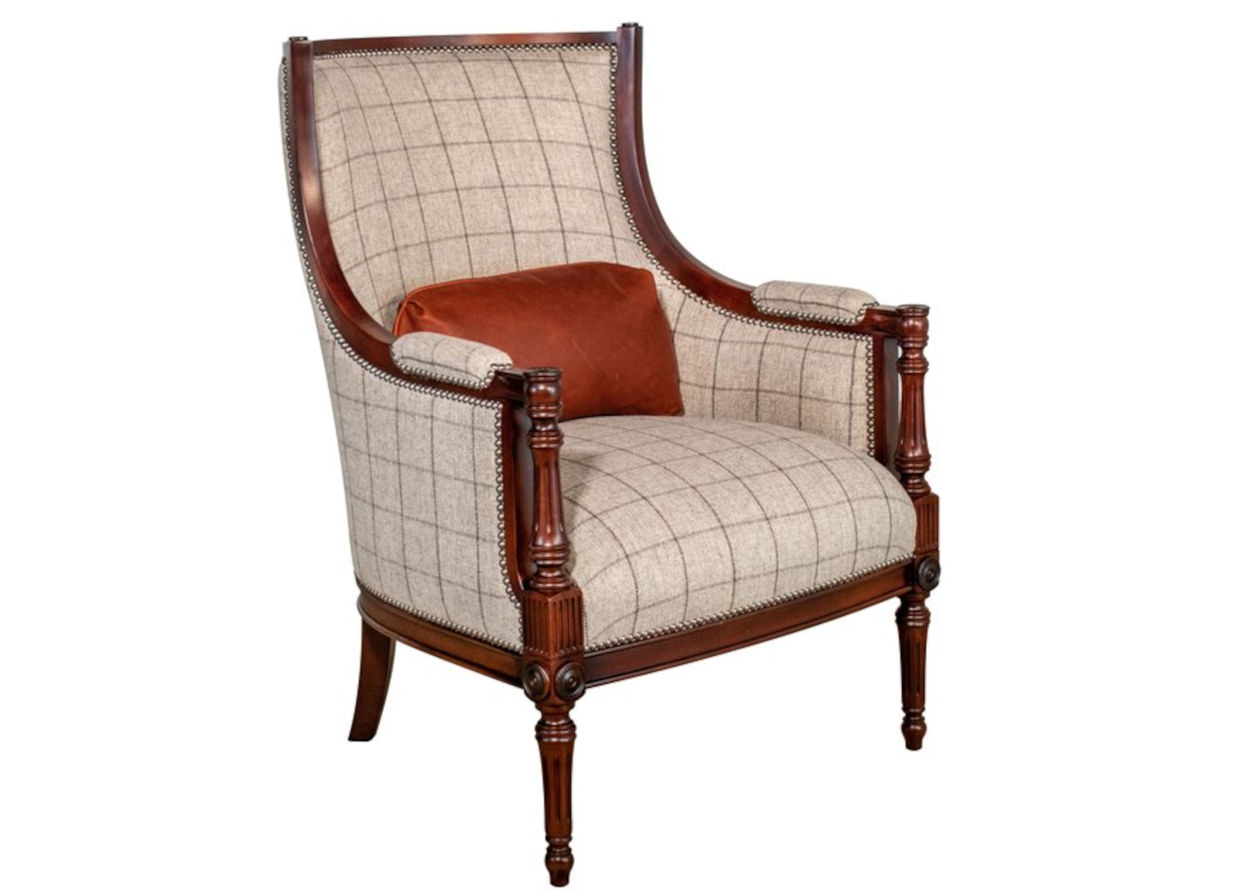 Bonaparte Parlor 863 Wood Carved Chair by Leathercraft