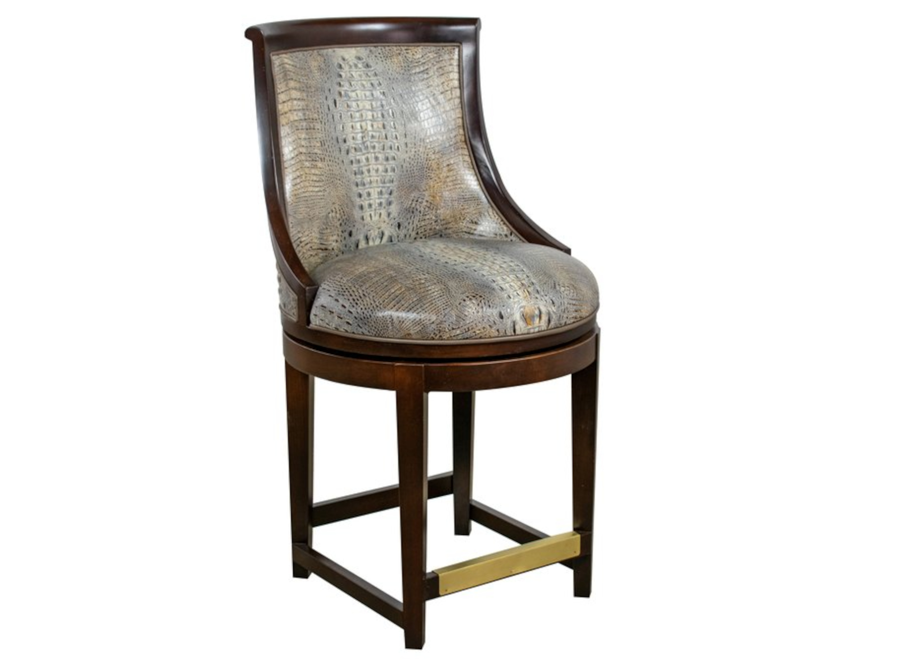Ava 771 Swivel Counter Stool by Leathercraft