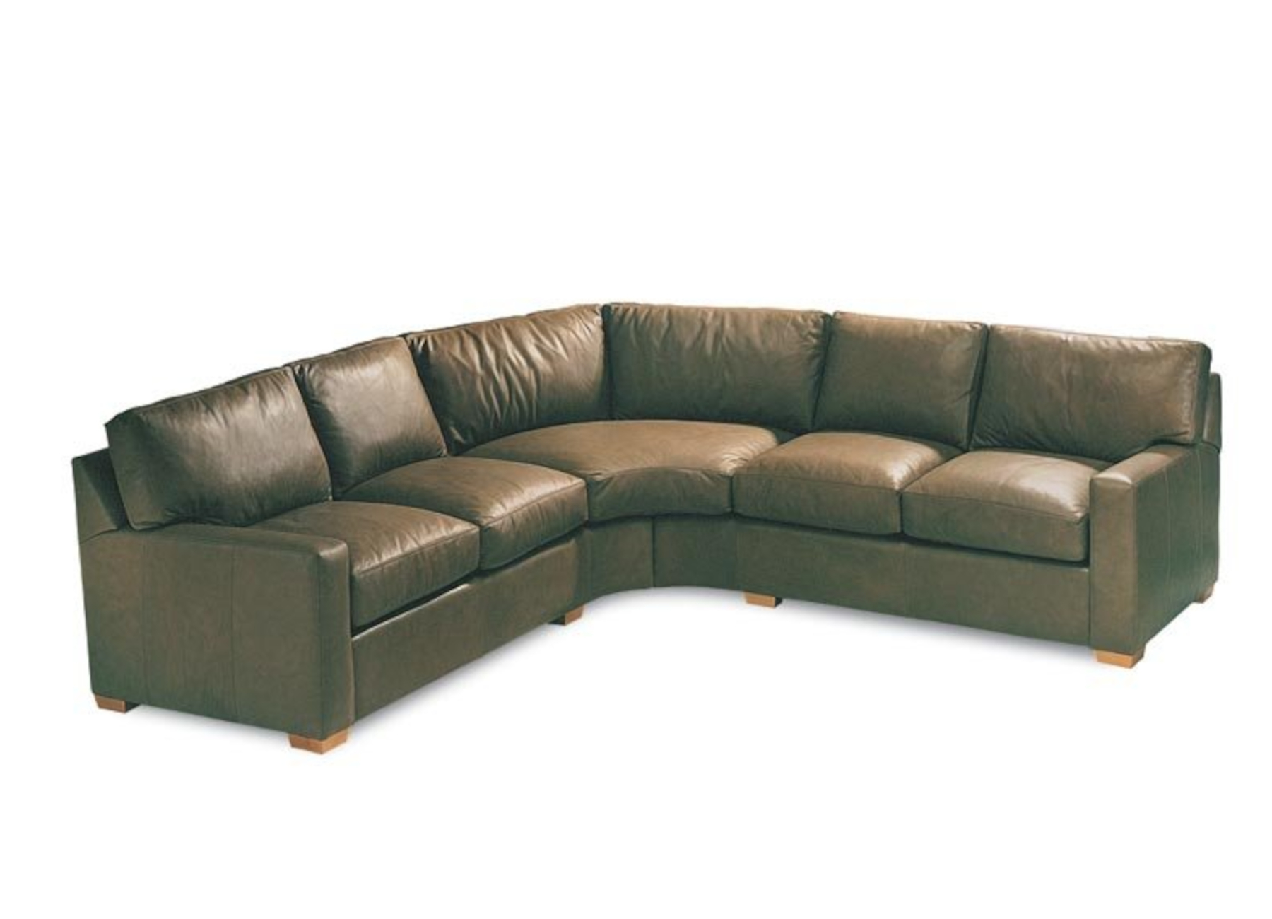 Manhattan 920 Series Sectional with Double Needle Stitching by Leathercraft