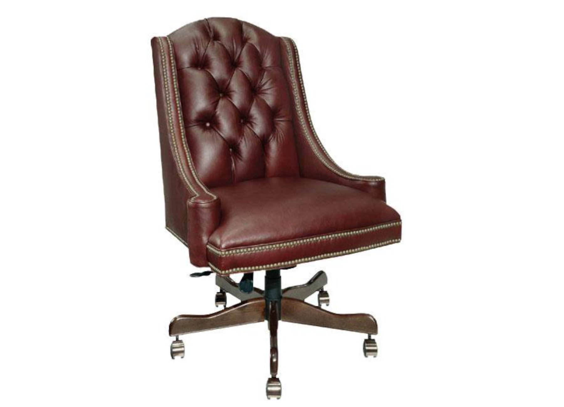 Essex Chambers GT-295-S Executive Swivel Chair with Hand Tufted Back by Leathercraft