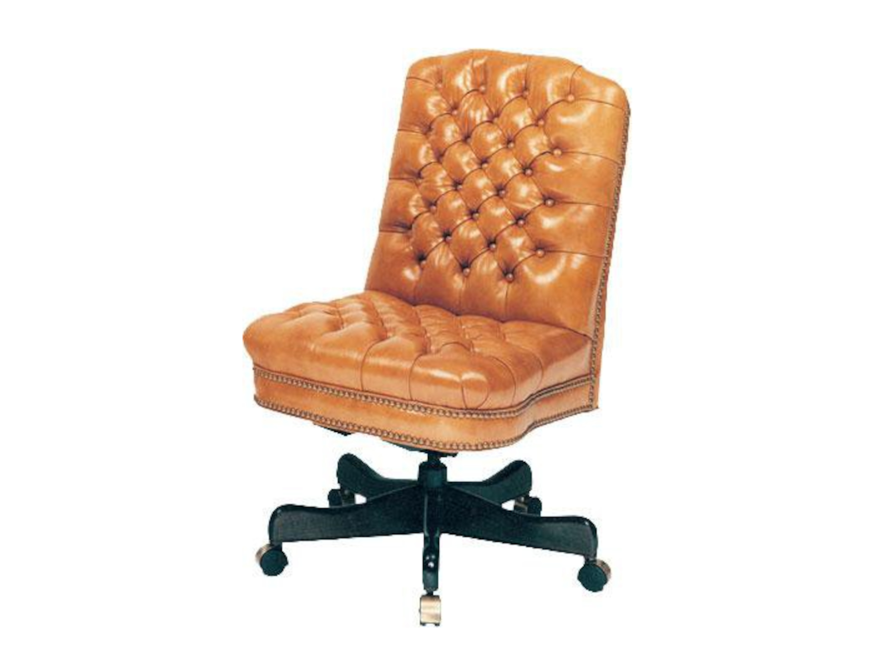 Goose Alley G-175-S Armless Executive Swivel Chair with Hand Tufting