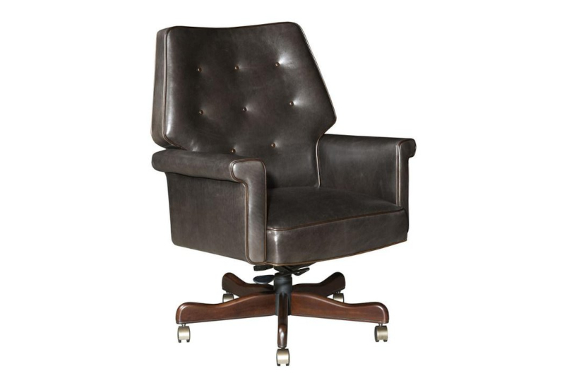 Matrix Executive Swivel with Pull Button in Back by Leathercraft