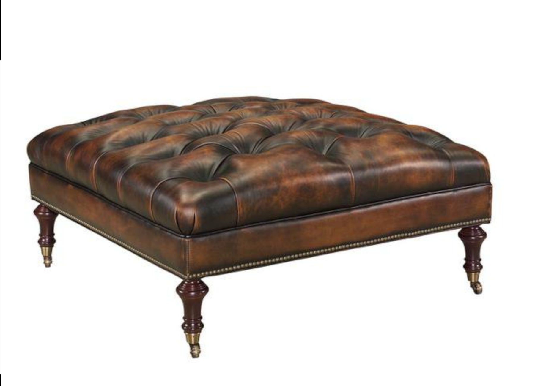 Billingsly 837 Bench with Hand Tufted Corners by Leathercraft