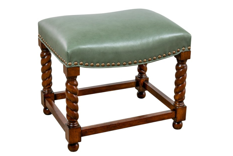 Dundee Wood Carved Bunching Bench by Leathercraft