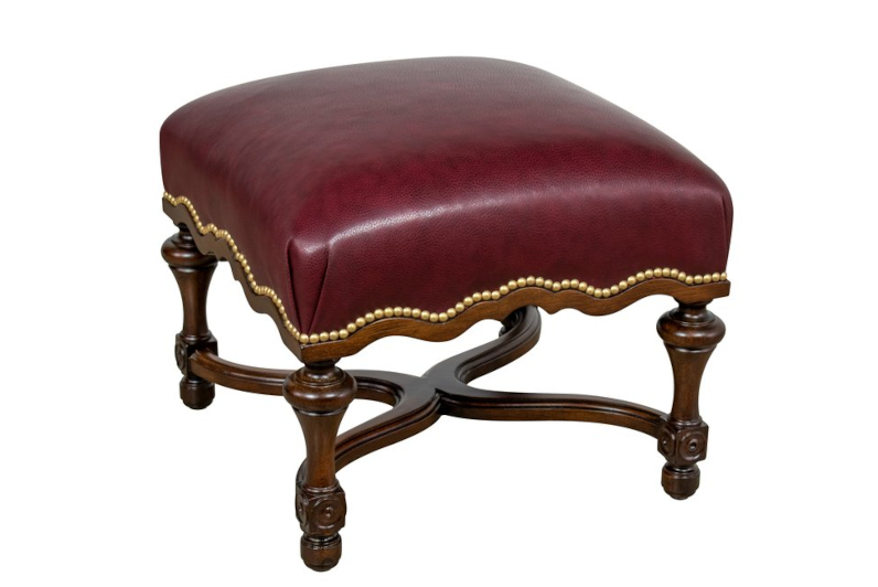 Grimsby Wood Carved Bunching Bench by Leathercraft