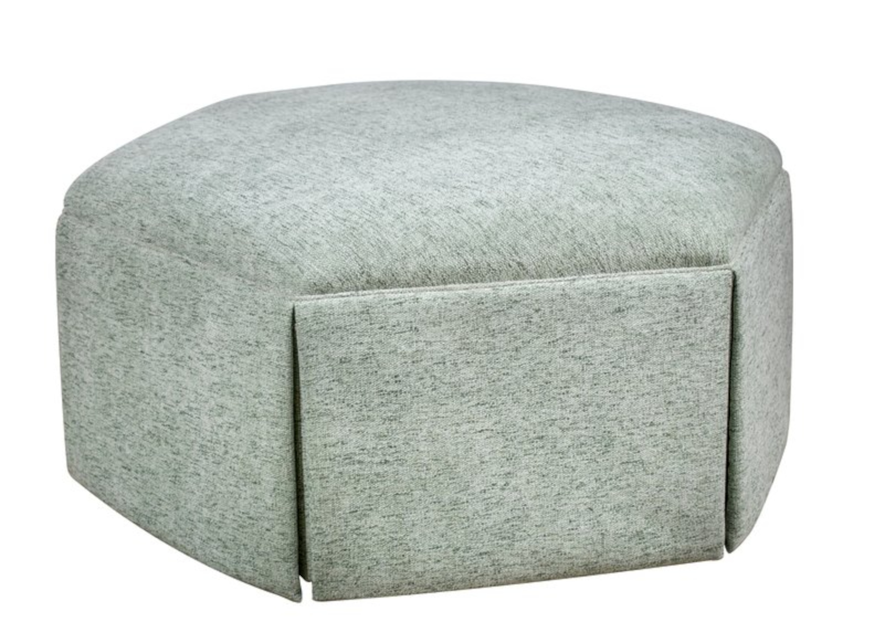 Honeycomb 895 Skirted Ottoman by Leathercraft