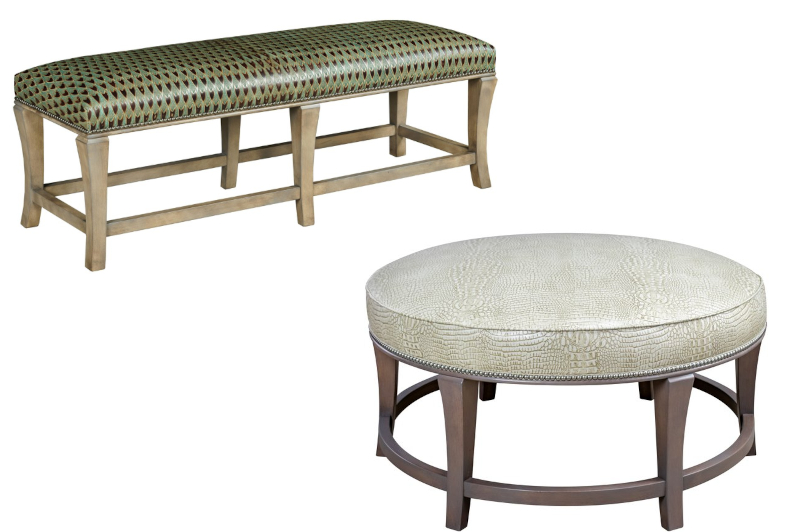 Wexford Ottomans by Leathercraft
