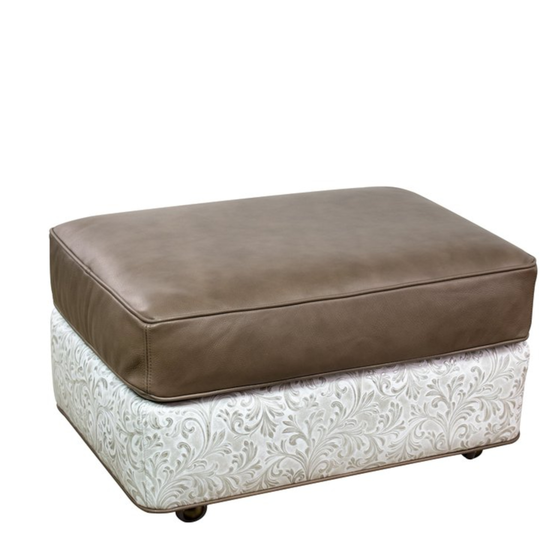 Bayswater Caster Ottoman by Leathercraft
