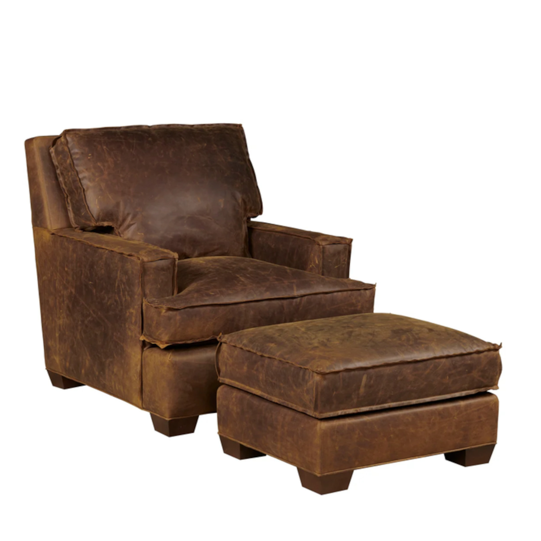 Bingeborough 547 Flange Chair & Ottoman by Leathercraft (sold separately)