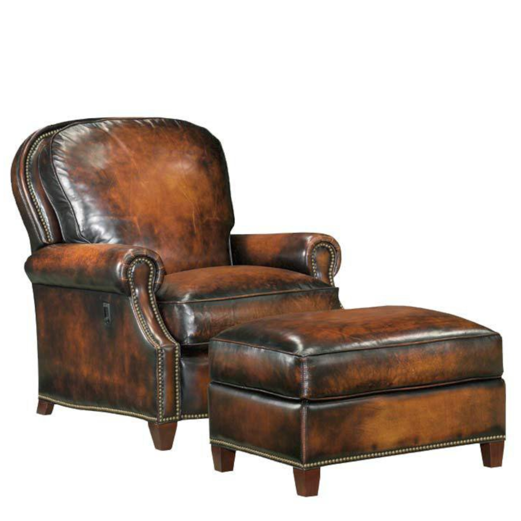 Cavendish 441-VT Vari-Tilt Chair and Ottoman by Leathercraft (sold separately)