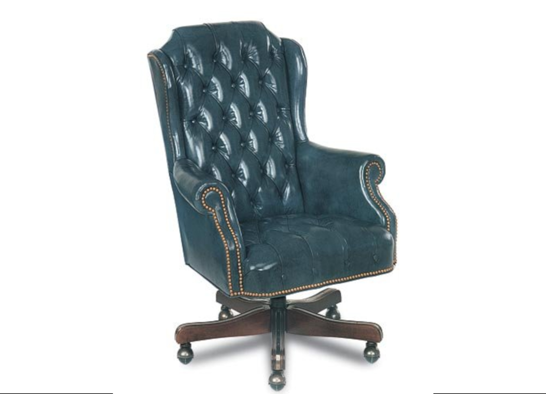 Curtis 623-38 Tufted Tilt Swivel Chair by Leathercraft