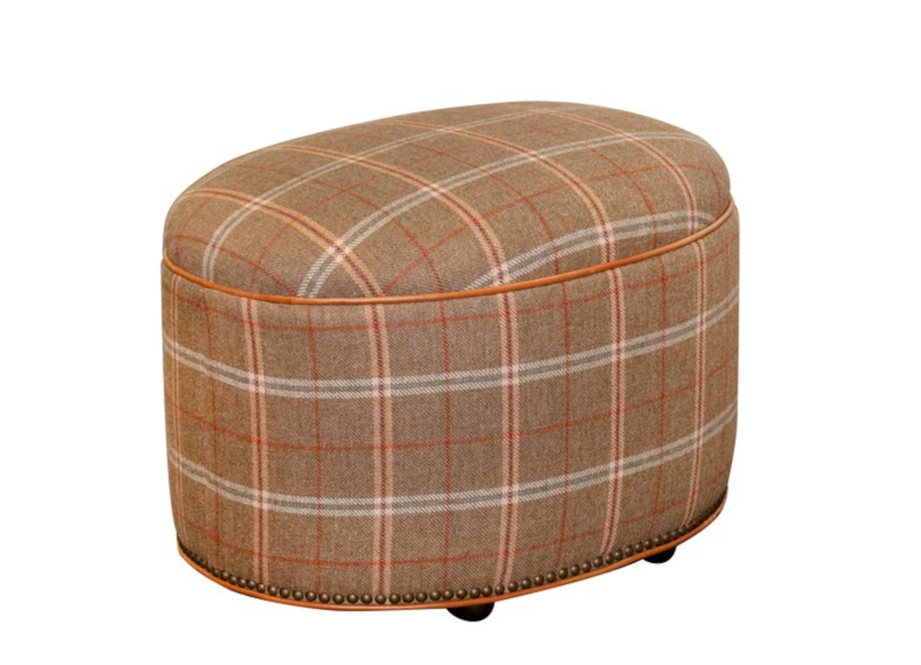 Ellipsis 733 Caster Bunching Ottoman by Leathercraft