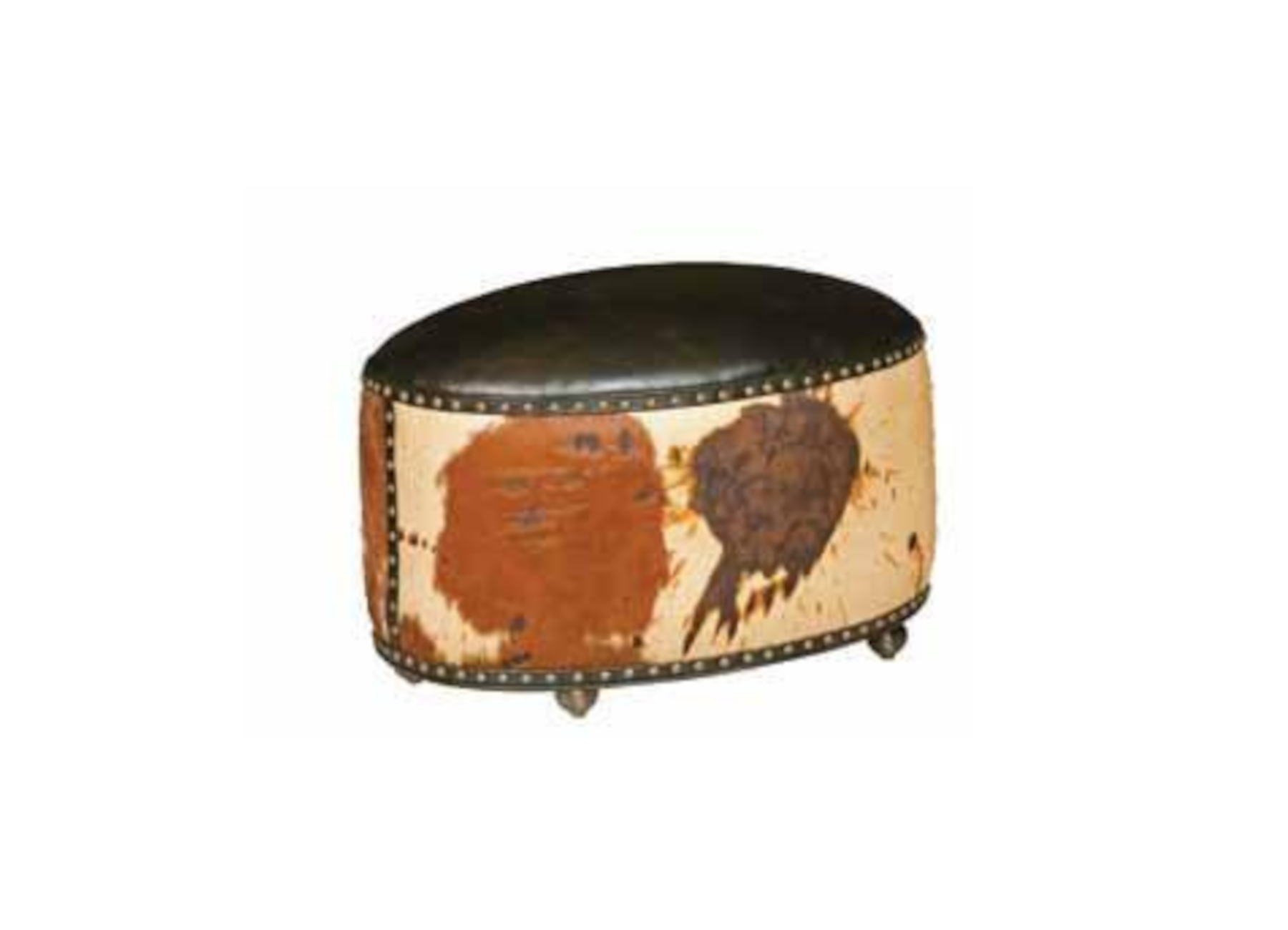 Ellipsis 736 Caster Bunching Ottoman by Leathercraft