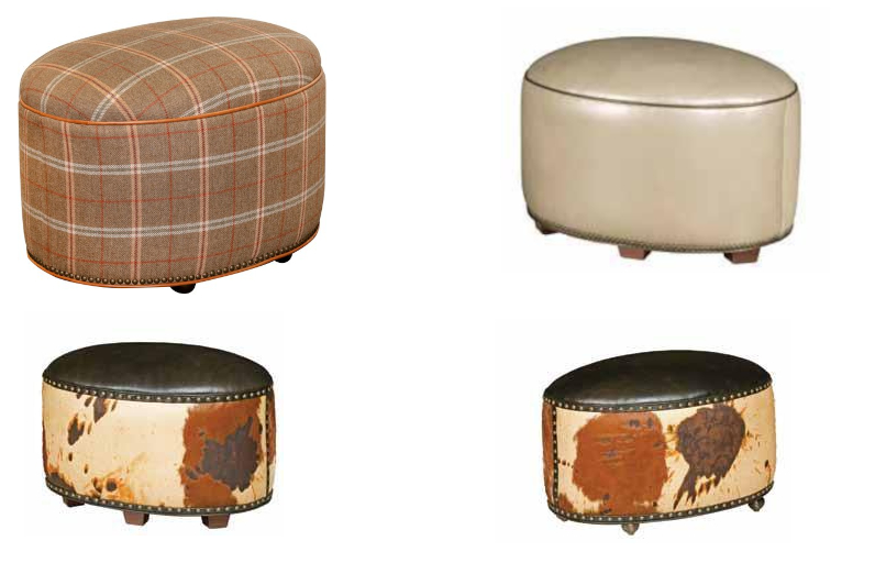 Ellipsis Bunching Ottomans by Leathercraft