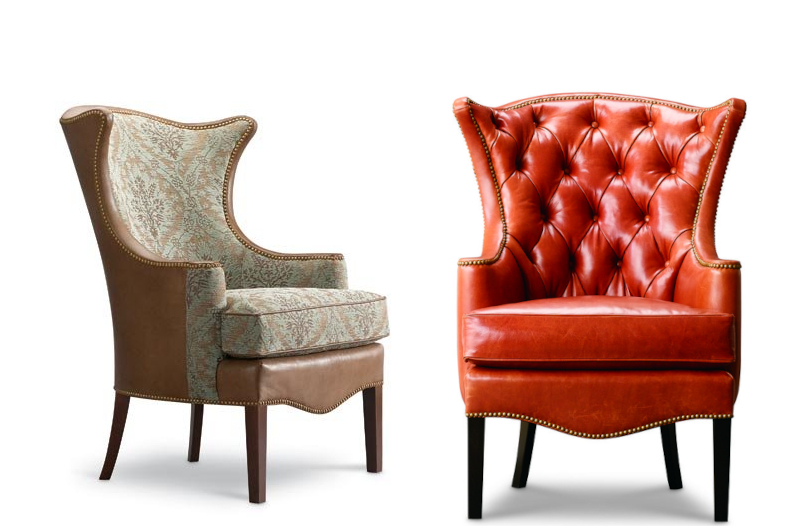 Kelly Wing Chair by Leathercraft